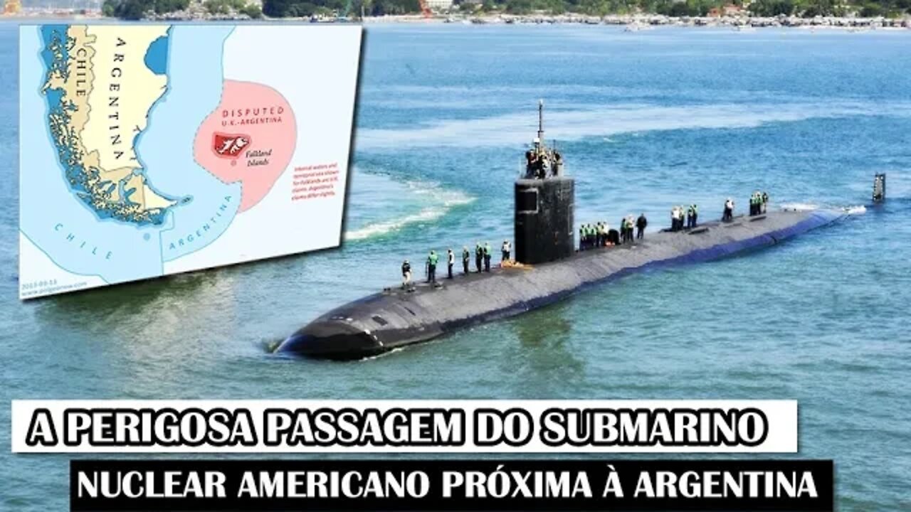 A Perigosa Passagem Do Submarino Nuclear Americano Próxima À Argentina