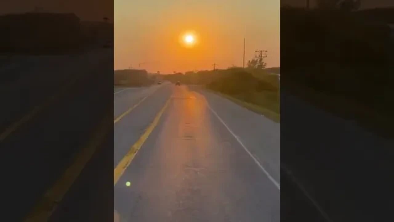 Trucking into a Red Oak, Iowa Sunset