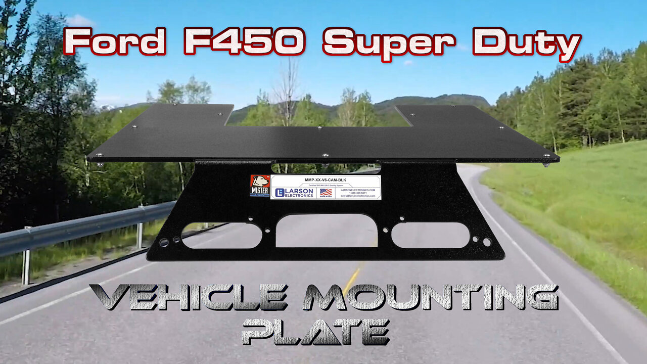 Ford F450 Super Duty Aluminum Body Truck No Drill Magnetic Base Mounting Plate for LED Lighting