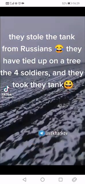 They stole a tank 😂