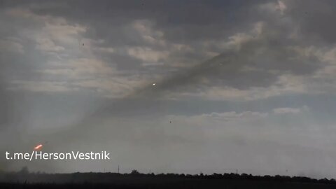 Russian BM-21 "Grad" MLRS Hammering Ukrainian Positions In The Kherson Direction