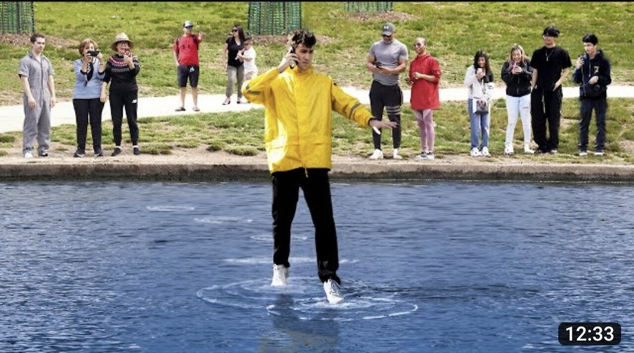 Walking on the water prank 😅🔥