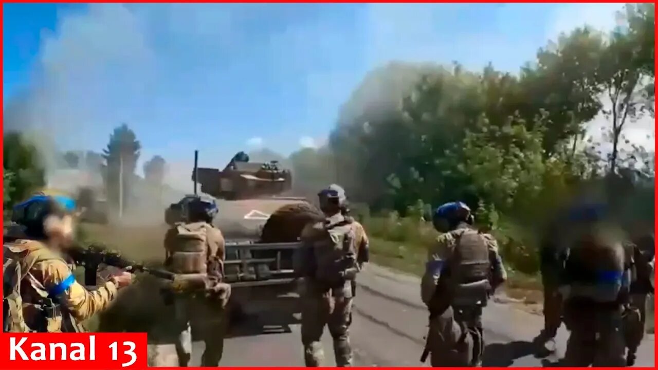 Operation footage in Kursk - Ukrainian fighters encircled Russians - "Surrender"