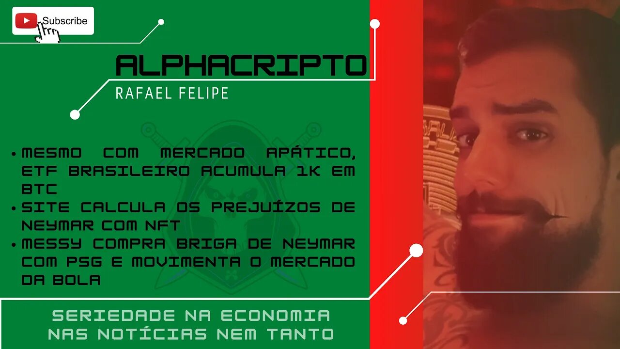 BTC APÁTICO, QBTC11 CHEGA A 1K DE BTC, NEYMAR LEVA FUMO DE NFT E MESSY COMPRA SUA BRIGA 05/07/2022