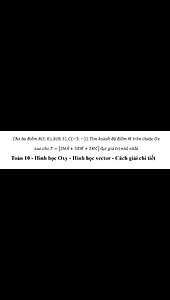 Cho ba điểm A(1;0),B(0;3),C(-3;-5).Tìm hoành độ điểm M trên thuộc Ox sao cho T=|2(MA)+3(BM)+2(MC)|