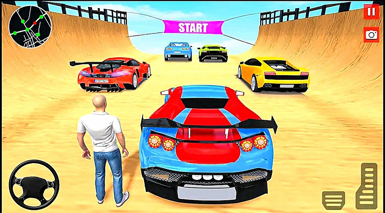 Car Racing Game - Impossible car Racing game HighSpeed