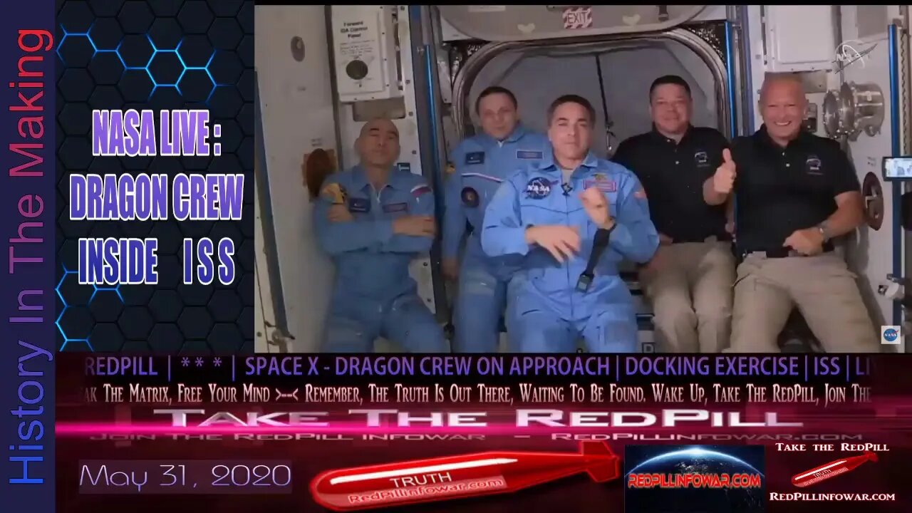 Space X - Dragon Crew On Approach | Docking Exercise | ISS | Live | Take The RedPill