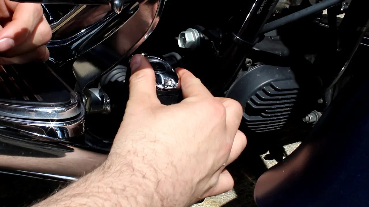 Changing The Rear Master Cylinder Cap On My Harley