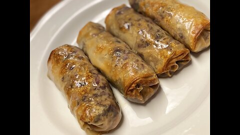 Homemade Oven Baked Egg Rolls with Mandarin Orange Chili Sauce