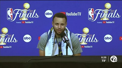 Stephen Curry: 'cool to be the old man' on Warriors' NBA Finals team
