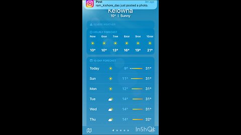 Kelowna Weather May 13 2023