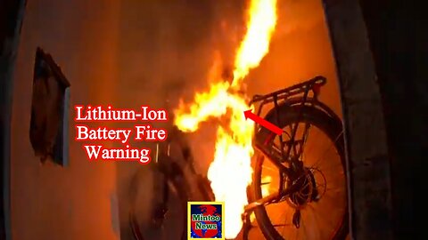 Lithium-ion battery fire warning