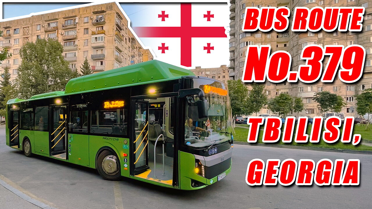 Tbilisi Bus No.379 Full Route: Mukhiani III Micro-District → Akhmeteli Theatre Metro Station