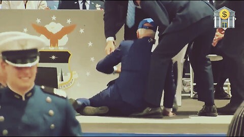 Joe Biden falls over at US Air Force Academy graduation ceremony