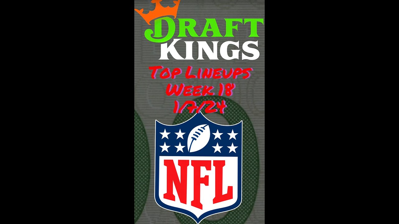 #BEST #DRAFTKINGS #NFL #DFS #Lineups for #Week18 #NFLfootball #NFLDFS