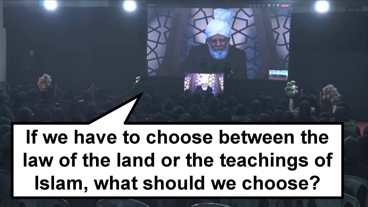 If we have to choose between the law of the land or the teachings of Islam, what should we choose?