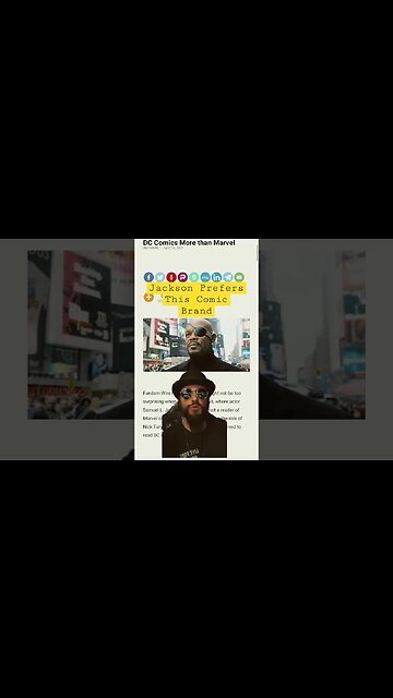 Samuel Jackson Reveals What Comic Brand Is His Favorite #shorts #celebrity