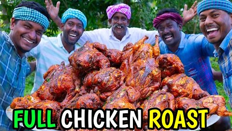 Full Chiken Roast || Whole Fried Chicken Recipe Cooking