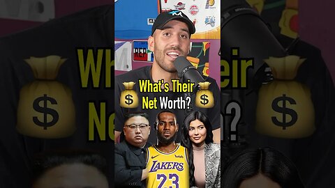 KYLIE JENNER’s NET WORTH and more!! #shorts #networth #guessinggame #lebron #kyliejenner #kimjongun