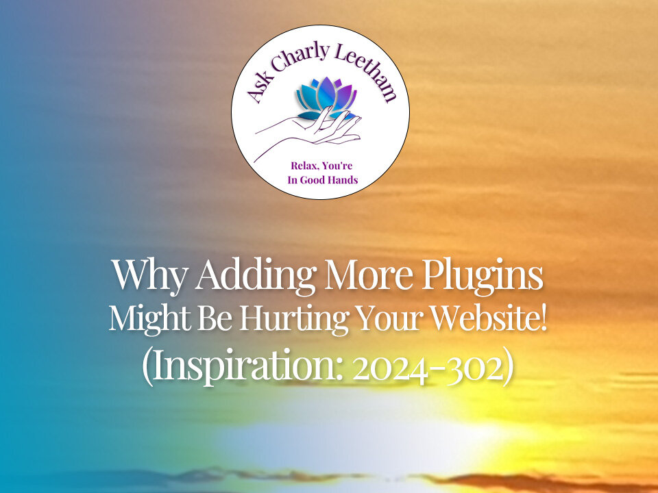 Why Adding More Plugins Might Be Hurting Your Website! (2024/302)