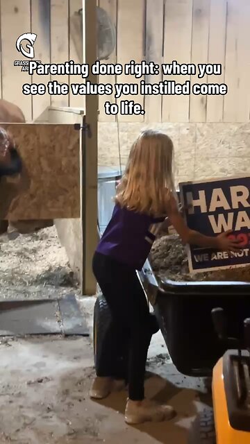 Parenting done right: when you see the values you instilled come to life.