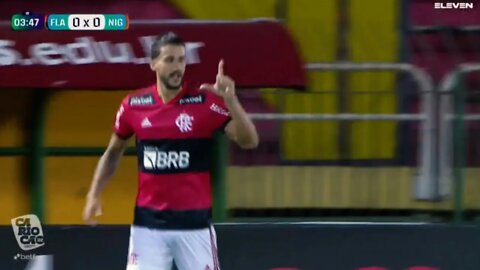 gol leo pereira - FLAMENGO X NOVA IGUACU