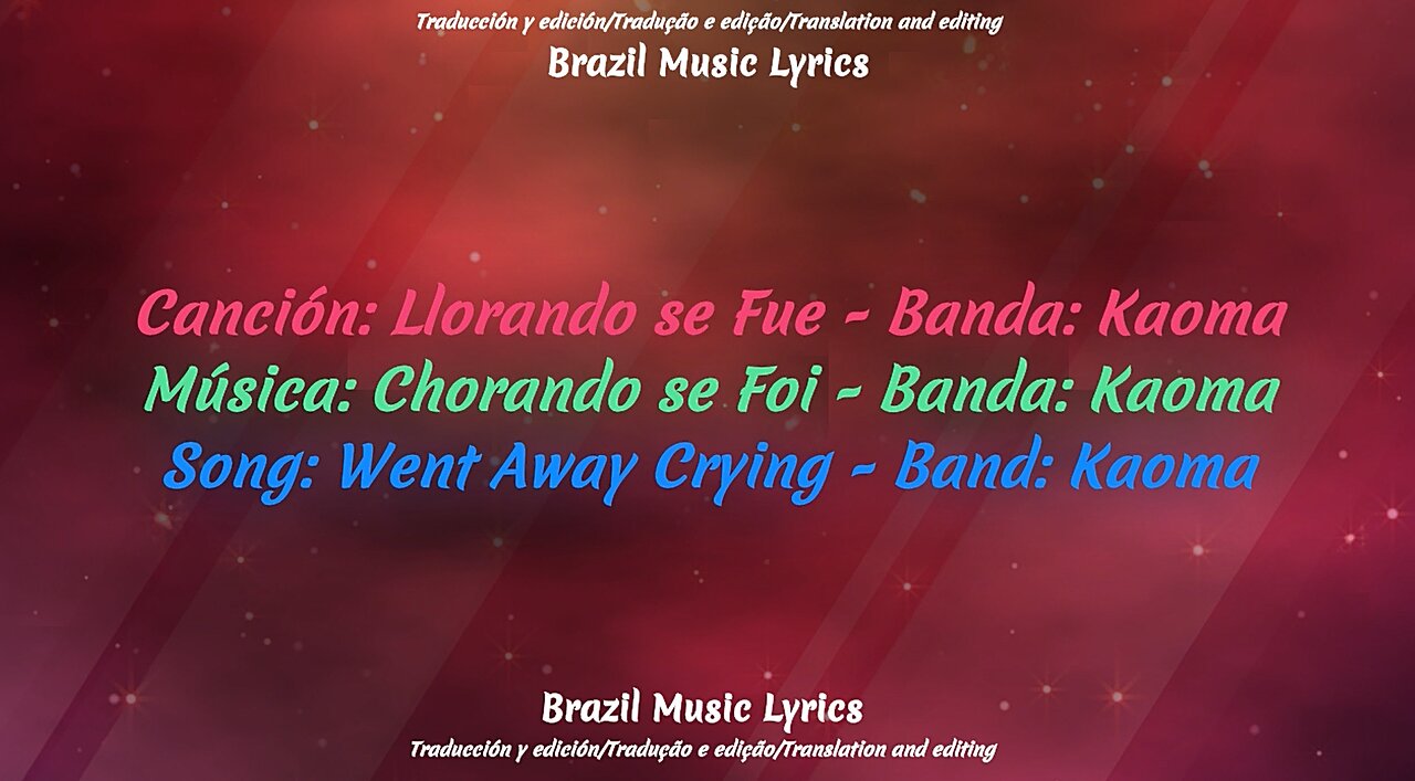 Brazil Music: Went Away Crying - Band: Kaoma