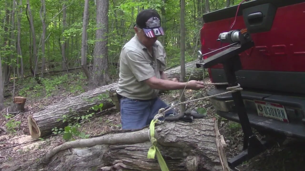 28 Hauling logs off and up the Trail