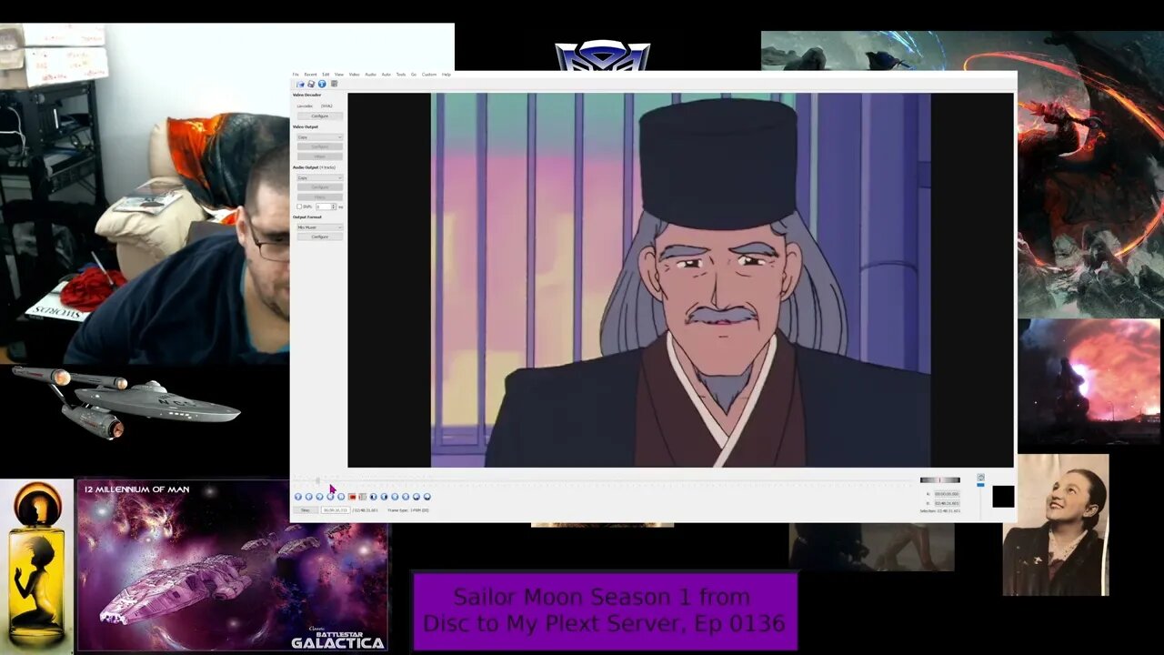 Sailor Moon Season 1 from Disc to My Plext Server Ep 0136 Part 3