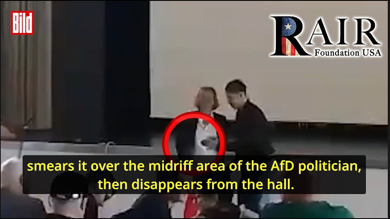 AfD leader smeared with fecal matter by protestor