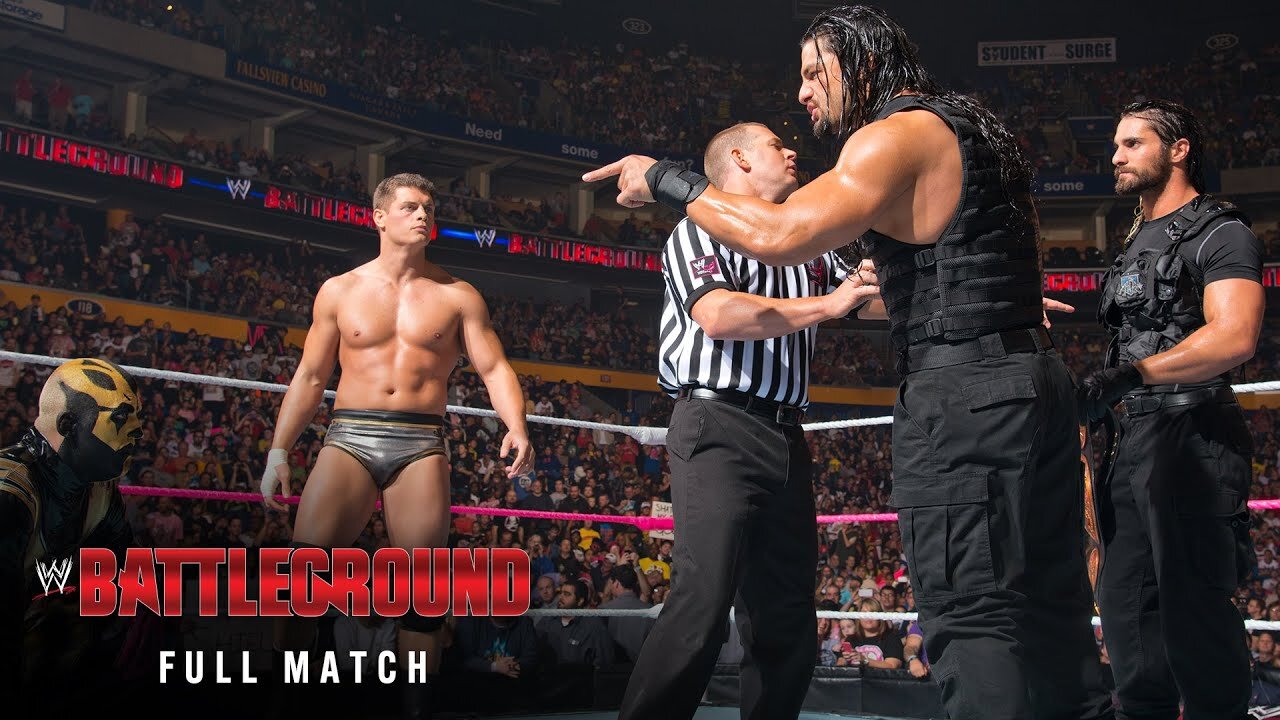 FULL MATCH — Cody Rhodes & Goldust vs. Seth Rollins & Roman Reigns: Battleground 2013