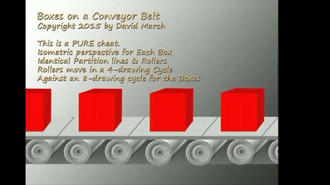 Boxes on a Conveyor Belt – 8 plus Four: two Cycles