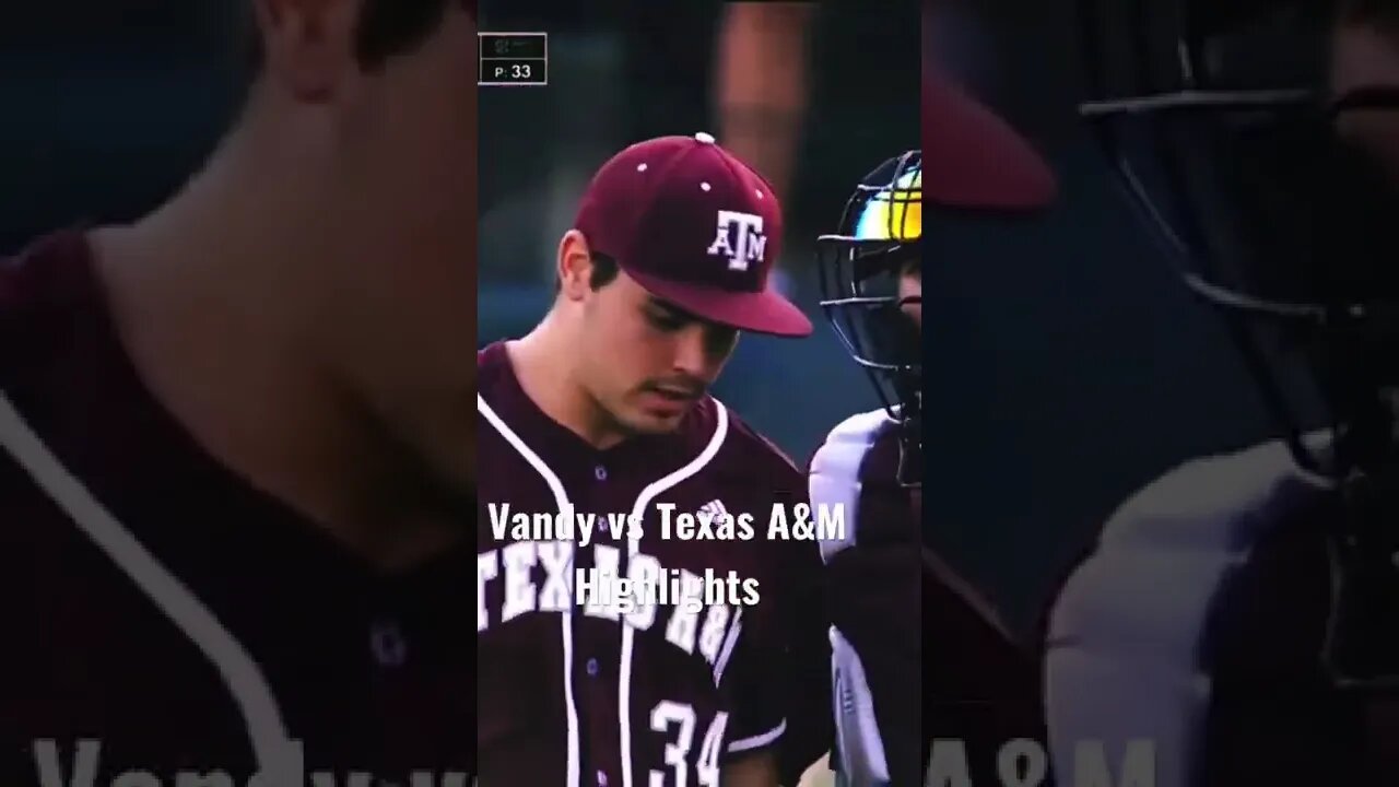 Vandy vs Texas A&M Baseball Highlights #collegebaseball