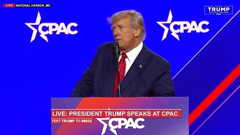 Live: president Trump speaks at CPAC