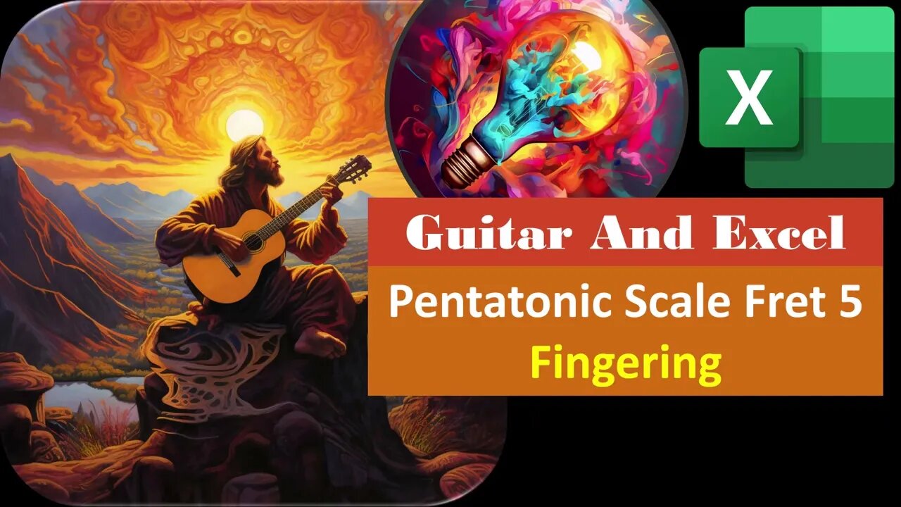 Pentatonic Scale Fret 5 Fingering 2310 Guitar & Excel