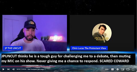 @JPuncut Challenges me on his show to Debate about Trump - Then mutes my mic - My Video Response