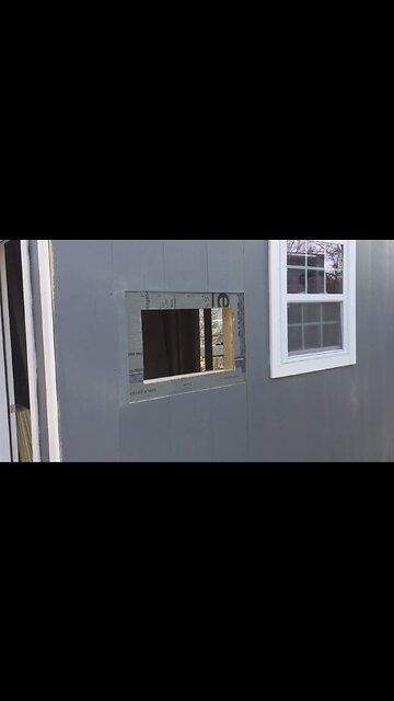Rough opening for through the wall HVAC #DIY #TinyHouse