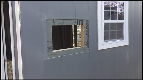 Rough opening for through the wall HVAC #DIY #TinyHouse