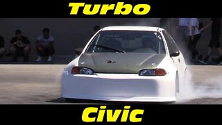 Turbo Civic Hatch Drag Racing Import Face Off