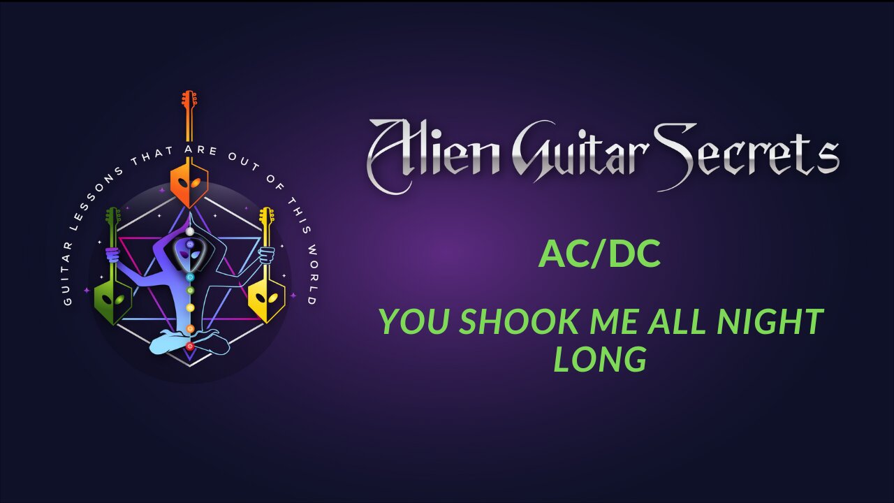 ACDC - You Shook Me All Night Long | Rob Lobasso - Alien Guitar Secrets