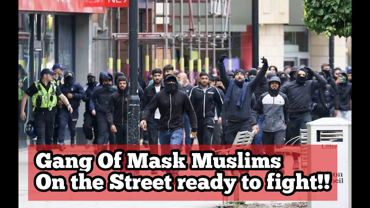 UK Riot | Mob of Muslim Gang on the Street Ready to take on British far right Activist!!!