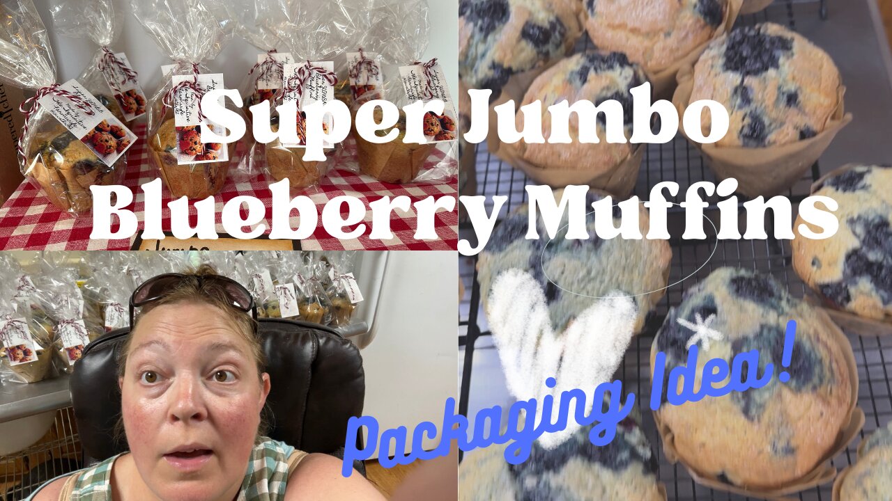 Super Jumbo Blueberry Muffins