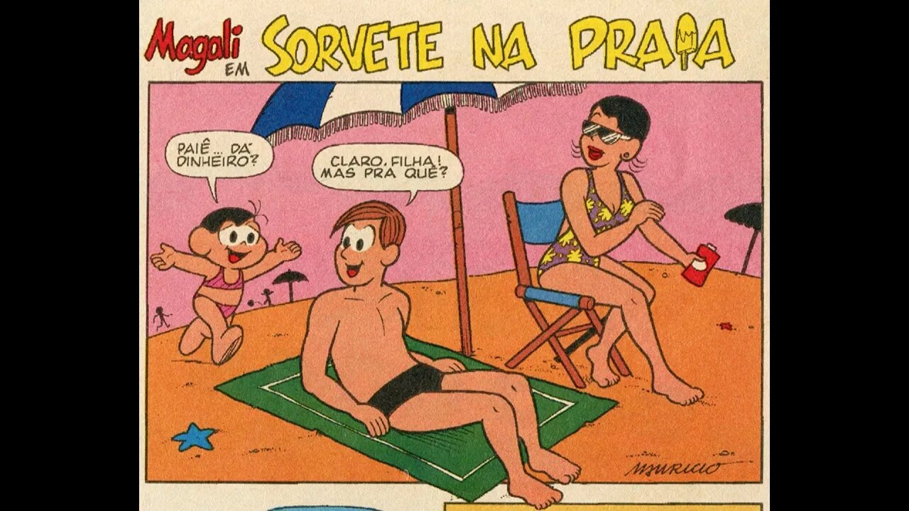 Magali em-Sorvete na praia | Gibis do Rapha 2