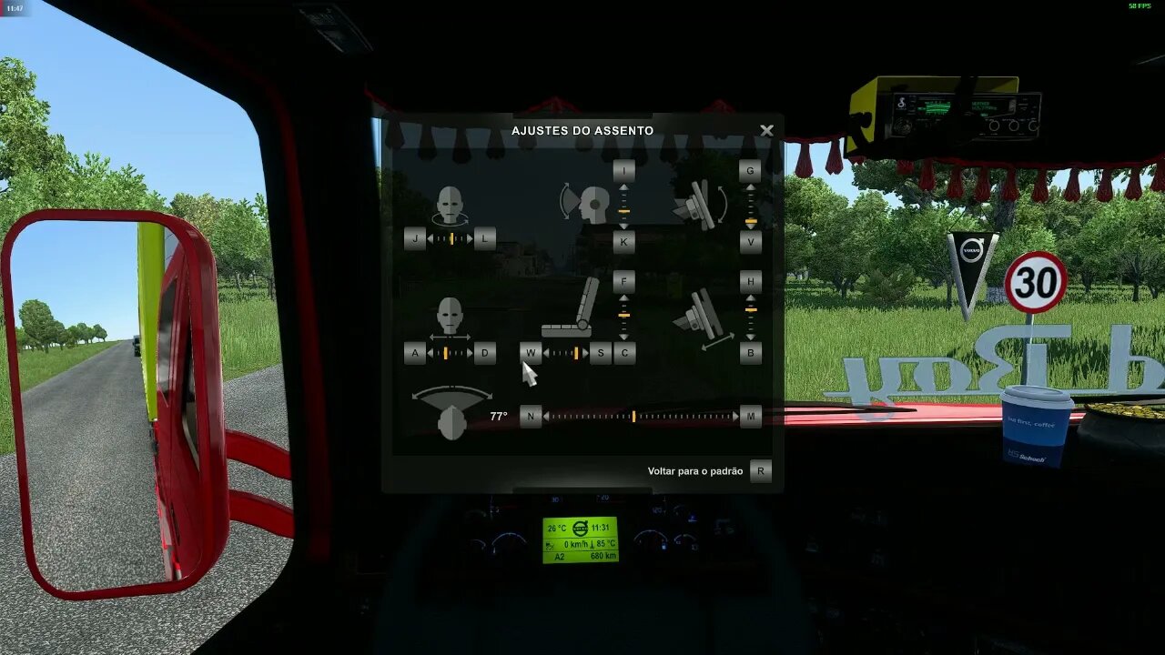 BAGÉ x VACARIA - MAPA NORTE SUL - EURO TRUCK SIMULATOR 2 1.43