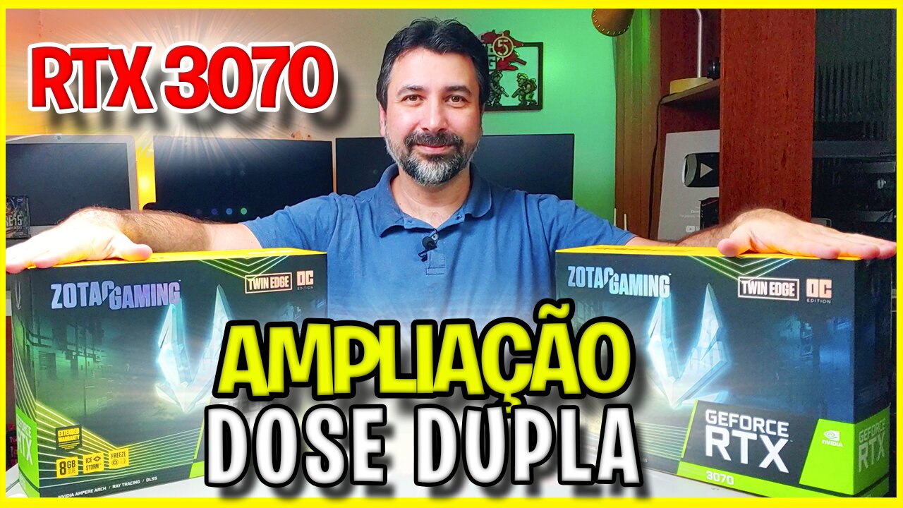 💴 AMPLIAÇÃO EM DOSE DUPLA DA MINI RIG - Nvidia Geforce RTX 3070 ZOTAC TWIN EDGE UNBOXING