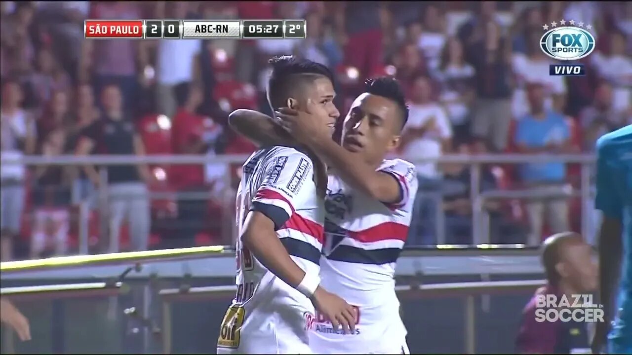 INCRÍVEIS Melhores Momentos do Jogo São Paulo 3 x 1 ABC Copa do Brasil 08 03 2017