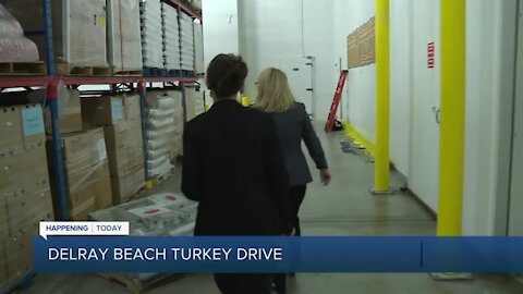 Hundreds of turkeys distributed to families in need in Delray Beach