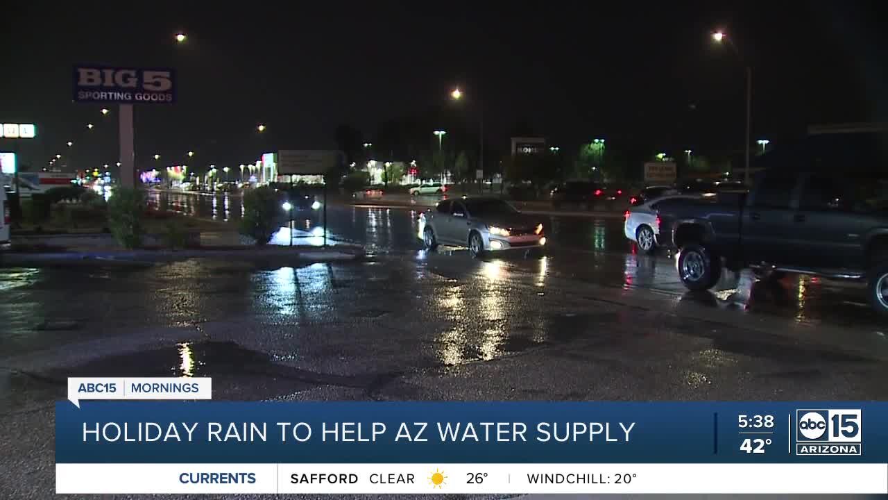 Holiday rain to positively impact Arizona's water supply