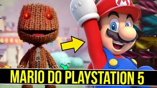 Existe um "Super Mario" no Playstation 5 - Sackboy #shorts