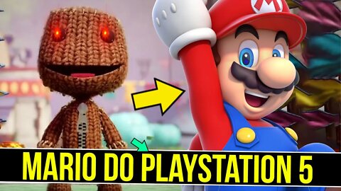 Existe um "Super Mario" no Playstation 5 - Sackboy #shorts